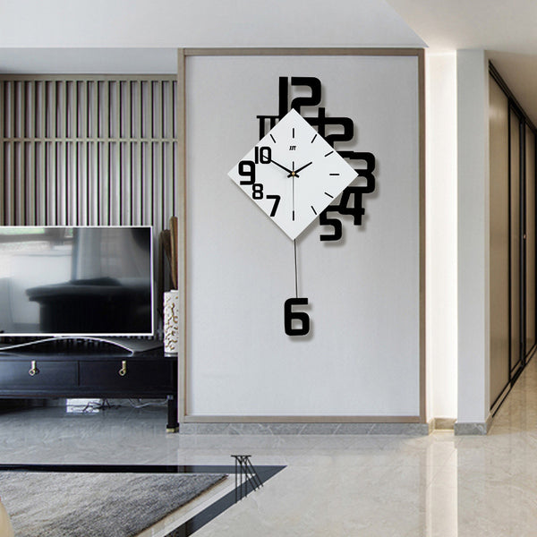 Personalized Digital Clock Fashion Wall Clock Wooden Creative Decorative - Niche Vista
