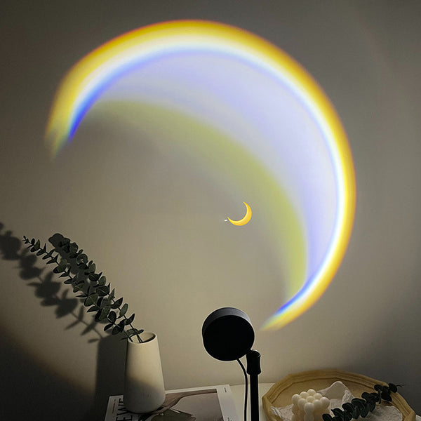 USB Moon Lamp LED Rainbow Neon Night Sunset - Niche Vista