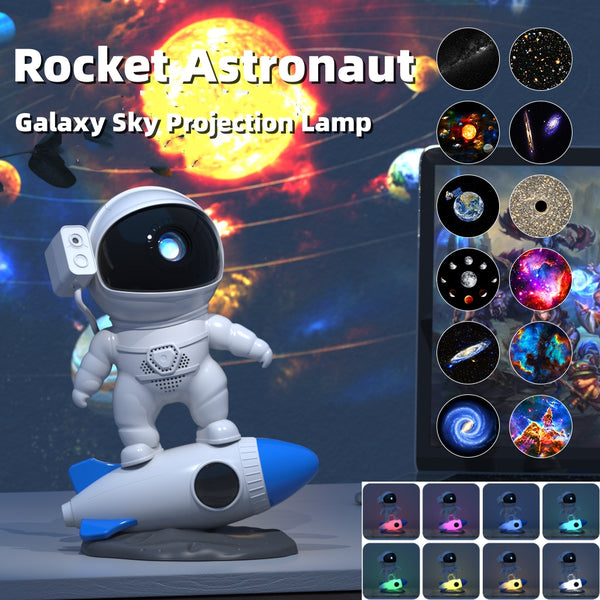 Rocket Astronaut Galaxy Starry Sky Projector Lamp - Niche Vista