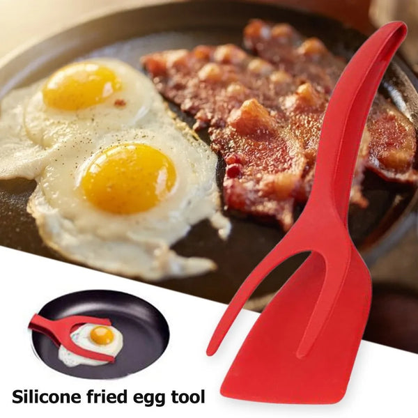 2 In 1 Grip And Flip Tongs Egg Spatula Tongs - Niche Vista